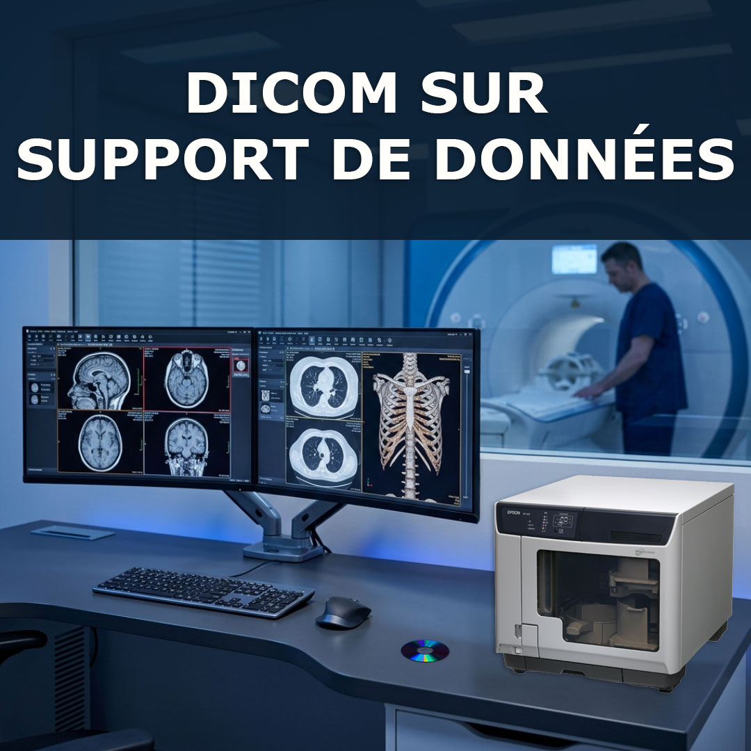 EPSON Discproducer pour la création automatique de CD et DVD DICOM pour patients