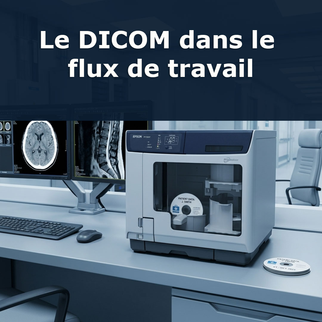 Logiciel DISCUS DICOM pour l'importation/exportation DICOM et les flux de travail de données médicales